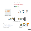 Shape Your Name Contest. Un projet de Dessin, Illustration numérique, Design graphique, DIY, Stor, telling, Créativité, Réseaux sociaux, Dessin numérique, Dessin au cra, on , et Esquisse  de Sk Arif Hossain - 30.01.2026