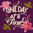 One day at a time  . Digital Lettering și Scrisori de Luz M. Castro Valencia - 01.30.2026