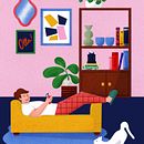 my friend and his cat . % tcaciuc cristian tarafından hazırlanan Dijital Çizim, Dijital İllüstras, on, Çizim, Geleneksel illüstras, Ve on projesi - 01.30.2026