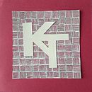 My name KTI. H, Lettering, and Creativit project by kristintielemans - 01.31.2026