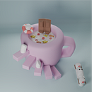 Un mundo dulce en una taza . % Dayan Sofia Padilla Veloza tarafından hazırlanan 3D, 3D Modelleme, Ve 3D Tasarım projesi - 02.04.2026