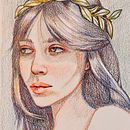 Color pencils portrait. Un projet de Dessin aux cra, ons de couleur, Dessin, Dessin de portrait , et Carnet de croquis de Andrea Vanegas Villamil - 04.02.2026