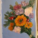 Domestika Expressive Flowers. Een project van  Acr, lschilderij,  Botanische illustratie,  Beeldende kunst y Schilderij van mandyjqueen - 05.02.2026