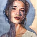 Proyecto final. Projekt z dziedziny  Sztuki piękne, Portret,  Malarstwo i Malowanie akwarelą użytkownika Quique - 08.02.2026
