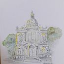 Projeto final do curso Desenho arquitetônico com aquarela e tinta . % Catarina ZS tarafından hazırlanan Mimarlık, Sulubo, Ve a Resim projesi - 02.09.2026