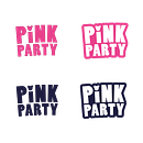 Pink Party Logo. Een project van  Ontwerp,  Br, ing en identiteit y  Creativiteit van Carolina Rizzo - 11.02.2026