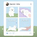 Dog love - Comic for social media. Comic, Design, Design digital, Ilustração digital e Ilustração tradicional projeto de Beatriz Vadillo - 13.02.2026