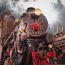 STEAMPUNK TRAIN. Digital Illustration, Photomontage, and Concept Art project by David Roi Corral Naveira - 02.15.2026