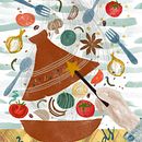 Magical foods illustration project . Gambar Pensil Berwarna, Ilustrasi Digital, Menggambar, Ilustrasi tradisional, Ilustrasi Tinta, Dan Gambar Pensil proyek oleh mienekekraaijeveld - 02.17.2026