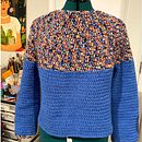 First top down garment. Accessor, Design, Crochet, DIY, Fashion Design, and Fiber Arts project by lorraineriosb - 02.18.2026