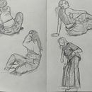 Cos humà . Un projet de Illustration traditionnelle, Dessin au cra , et on de annaatw - 22.02.2026