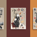 Coleção de Cartazes . Desain Grafis, Desain, Dan Komunikasi proyek oleh Thayrunie Duarte - 02.23.2026