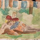 Overcoming my fear of drawing humans . Design de caractere, Desen, Ilustrație tradițională, Desen în creion și Pictură în acuarelă de nmuheim - 02.26.2026