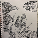 the winged night. Un progetto di Disegno, Illustrazione con inchiostro, Sketchbook, Disegno a matita e Bozzetti di listentothehorse - 01.03.2026