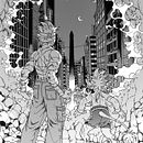 Tetsuo y Diru. Ilustração tradicional e Ilustração digital projeto de Andrea Jen - 01.03.2026