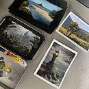 Pedras e águas . Un projet de Beaux Arts, Illustration traditionnelle, Illustration naturaliste, Peinture à l'huile, Dessin au cra , et on de kaique_tattooer - 03.03.2026