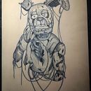 Springtrap. Ilustração tradicional, Desenho, e Desenho de tatuagens projeto de vilgrell - 03.03.2026