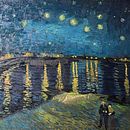 Starry Night Over the Rhône (after Van Gogh), March 2026, Oil on Canvas, 92 x 73 cm . Pictură în ulei și Arte plastice de Florian Clemente - 03.06.2026