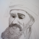 Portrait of Man in a Cap . Menggambar Artistik, Seni Rupa, Dan Gambar Pensil proyek oleh michelleylaya - 03.12.2026