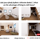 Loft Tiny house. Un proyecto de Diseño de interiores, 3D y Modelado 3D de Kristýna Hrášková - 12.03.2026