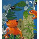 A giant newt invades!. Un progetto di Creatività, Disegno, Disegno artistico, Illustrazione tradizionale, Illustrazione con inchiostro, Pittura acrilica e Pittura gouache di Jan Weiss - 16.03.2026