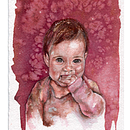 Elisa. Projekt z dziedziny Portret,  Malarstwo i Malowanie akwarelą użytkownika ramona_werner - 19.03.2026