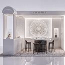 Luxury Jewelry Exhibition – 3D & AI Workflow. Een project van AI Ontwerp, Architectuur, Kunstmatige Intelligentie,  Architecturale illustratie,  Architectuurfotografie, Digitale architectuur e Interactief ontwerp van Luca AMORE - 19.03.2026