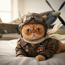 Retrato de mi gato. Projekt z dziedziny  Reklama, Marketing, Film, Portale społecznościowe, Produkcja audiowizualna, Sztuczna Inteligencja, Projektowanie SI, Tworzenie Treści z AI, Generowanie Obrazów, Generowanie Wideo, Animacja z AI, Ed, cja Zdjęć i Wideo z AI i Projektowanie 3D i Motion z AI użytkownika Nicolas Garcia Martins - 23.03.2026