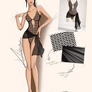 Design Autoral + Uso de IA. Fashion Design, Fashion Illustration	, Textile Design, Artificial Intelligence, AI Design & Image Generation project by Victória Galvão - 03.23.2026