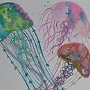Medusas . Projekt z dziedziny  Sztuki piękne,  Malarstwo, Trad, c, jna ilustracja i Malowanie akwarelą użytkownika Maye Bandes - 26.03.2026