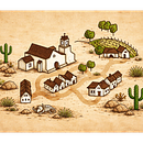 Pueblo de San Pedro de Atacama . % Lucas Rodríguez Navarrete tarafından hazırlanan Dijital İllüstras, on, Editor, al İllüstras, on, Geleneksel illüstras, Ve on projesi - 03.28.2026