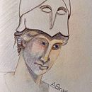 Abschlussprojekt des Kurses Lebendiges Porträtzeichnen mit Buntstiften von Gaby Niko. Un projet de Dessin aux cra, ons de couleur, Dessin, Dessin de portrait , et Carnet de croquis de Susanne Taudte - 31.03.2026