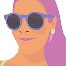 Frau mit Brille. Een project van Ontwerp van personages, Digitale illustratie,  Digitaal schilderij y Anatomisch tekenen van designstudiofaro - 01.04.2026