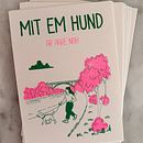 Mit em Hund. Een project van  Tekening, Digitale illustratie, Traditionele illustratie y Digitale tekening van designstudiofaro - 01.04.2026