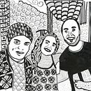 Retratos estilo doodle art . % Mariana Cabal tarafından hazırlanan Çizim projesi - 04.02.2026