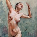 Proyecto final. Projekt z dziedziny  Sztuki piękne, R, sunek anatomiczn, R, sunek realist, czn, Trad, c, jna ilustracja,  Malarstwo i Malowanie akwarelą użytkownika Quique - 04.04.2026