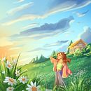 Golden Hour. Design de personagens, Desenho digital, Ilustração digital e Ilustração editorial projeto de Sara Cecilia - 07.04.2026