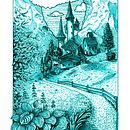 Heidi's Village . % Bardh Knöpfel tarafından hazırlanan Eskiz çizimi, Çizim, Sanatsal Çizim, Eskiz defteri, Mürekkep İllüstras, onu, Doğalcı İllüstras, Ve on projesi - 04.09.2026