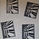 TEG: Imatge amb la tècnica del LINOGRAVAT i tiratge de 4 còpies. Een project van  Illustratie met inkt y  Beeldende kunst van anna herrerías soto - 12.04.2026