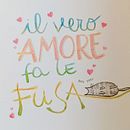 Progetto per il corso di calligrafia con pennelli ad acqua. Projekt z dziedziny Malowanie akwarelą i  Kaligrafia użytkownika fiorebettina - 13.04.2026