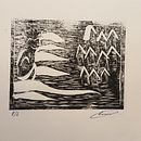 TEG. SA5 Imatge amb la tècnica del LINOGRAVAT i tiratge de 4 còpies. Een project van Craft van luci - 13.04.2026