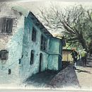 Paseo por una calle de un pueblo de la India. Un progetto di Pittura e Pittura ad acquerello di María Castro - 13.04.2026