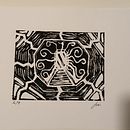 TEG: Imatge amb la tècnica del linogravat. Een project van Printen van lln_s - 13.04.2026