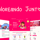 Coloreando Juntos Proposal mockups. Design gráfico, UX / UI, e Web Design projeto de Luis Chirinos - 16.04.2026