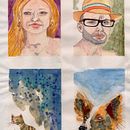 Vier Aquarellstudien – Zwischen Kontrolle und Zufall Ein Projekt aus dem Bereich Bildende Künste, Porträtzeichnung, Traditionelle Illustration, Malerei und Aquarellmalerei von Christian Gutknecht-Stöhr - 17.04.2026