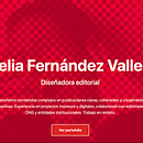 Portafolio web . CSS, Design mobil, Design web, HTML, UX / UI și Proiectarea produselor digitale de Amelia Fernández Valledor - 04.20.2026