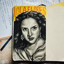 Sketchbook: Retrato de Lola Flores . Caiet de schițe și Desen de portret de Yasmín Torres Cortés - 04.21.2026