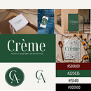 Crème Atelier . Arahan Seni, Pencitraan Merek, Identitas, Desain, Desain Grafis, Dan Desain Logo proyek oleh América V. Loera - 04.22.2026