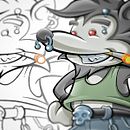 TATTOONS · Tiras cómicas inspiradas en el mundo del tatuaje.. Un projet de B, e dessinée , et Conception de personnages de Jonas Jorna · MAD JONAX - 23.04.2026