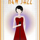 New Jazz . Een project van  Beeldende kunst, Posterontwerp, Traditionele illustratie y Digitale illustratie van Yana Ilieva - 28.04.2026